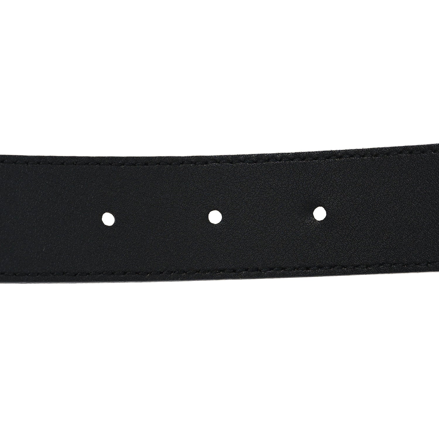Gucci Textured Dollar Calfskin Berry Print Double G 30mm Belt 85 34 Black Light Copper 4 of 5