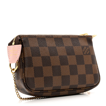 Louis Vuitton Damier Ebene 2020 Christmas Animation Big Wheel Mini Pochette Accessories Rose Ballerine 4 of 7