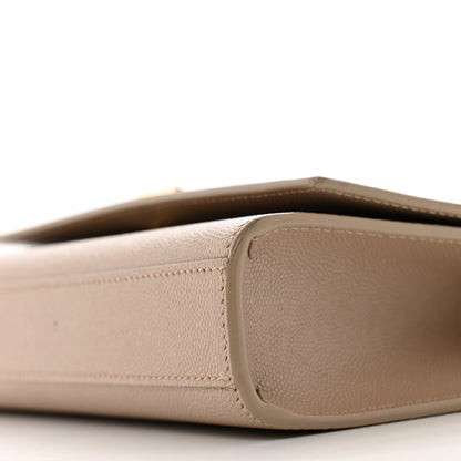 Saint Laurent Grain De Poudre Small Monogram Kate Satchel Dark Beige 10 of 12