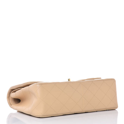 Chanel Lambskin Quilted Jumbo Double Flap Beige Clair 4 of 14
