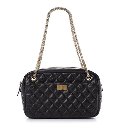 Chanel Aged Calfskin Quilted Medium Reissue Camera Case Black 1 of 10