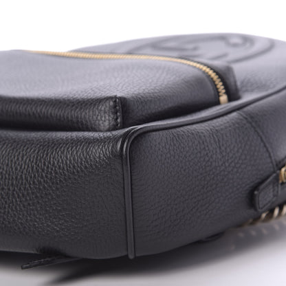 Gucci Pebbled Calfskin Soho Chain Backpack Black 6 of 9