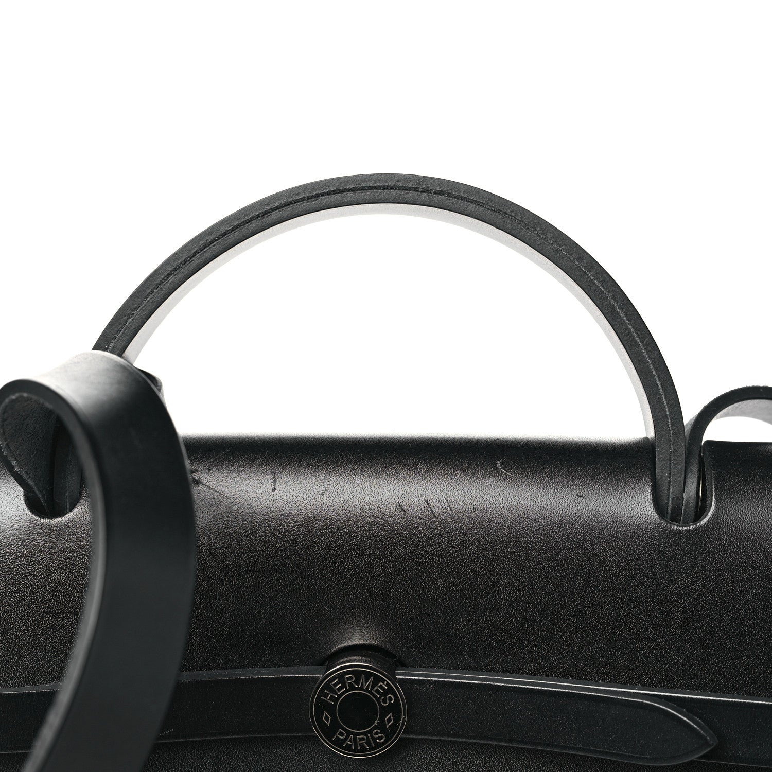 Hermes Toile H Berline Vache Hunter Herbag Zip 39 MM Black Ecru 12 of 12