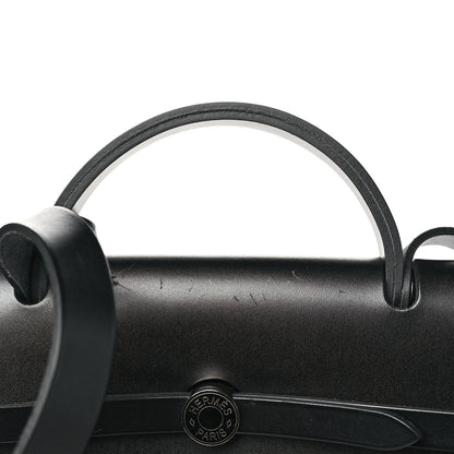 Hermes Toile H Berline Vache Hunter Herbag Zip 39 MM Black Ecru 12 of 12