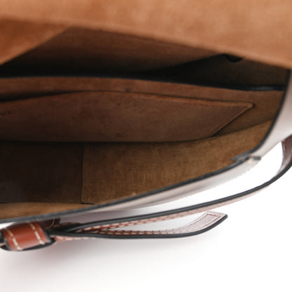 Loewe Calfskin Small Gate Crossbody Bag Amber Light Grey Rust 5 of 10