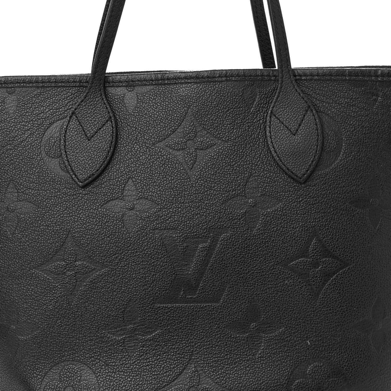 Louis Vuitton Empreinte Monogram Giant Neverfull MM Black 7 of 10