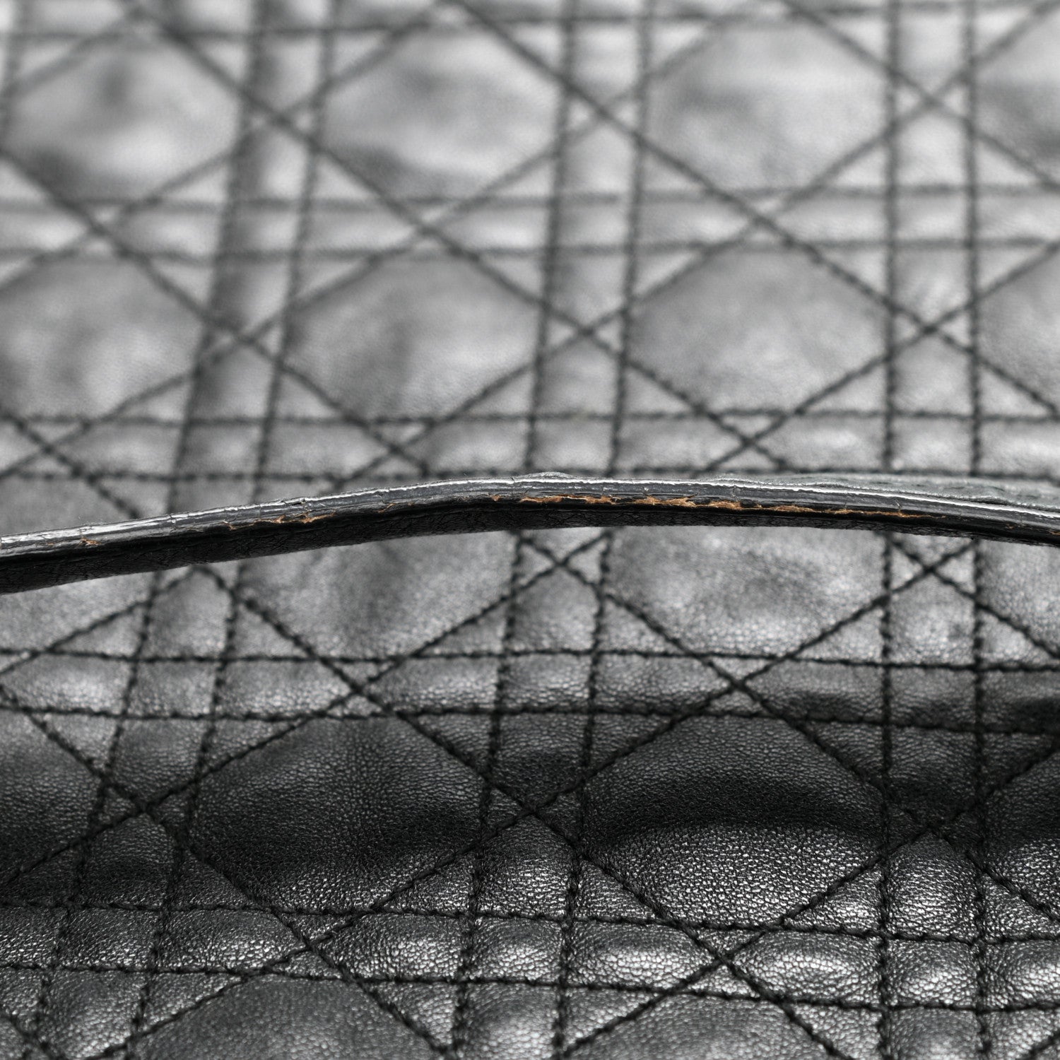 Christian Dior Lambskin Cannage Large Dior Soft Hobo Black 11 of 16