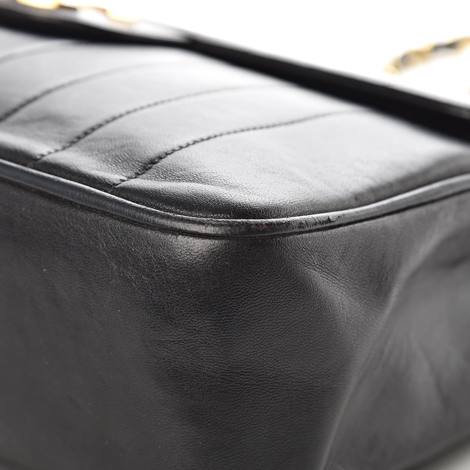 Chanel Lambskin Vertical Quilt Jumbo Single Flap Black 16 of 24