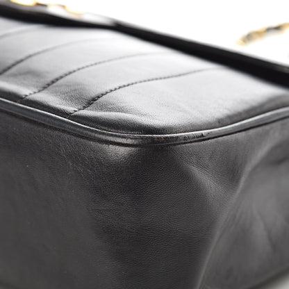 Chanel Lambskin Vertical Quilt Jumbo Single Flap Black 16 of 24