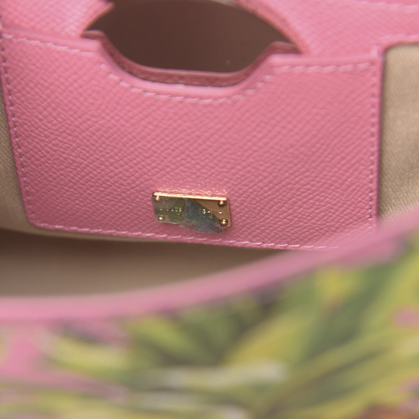 Dauphine Pineapple Print Small Miss Sicily Satchel Rosa