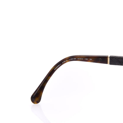 Chanel Lambskin Quilted CC Aviator Sunglasses 4195-Q Brown Gold 5 of 10