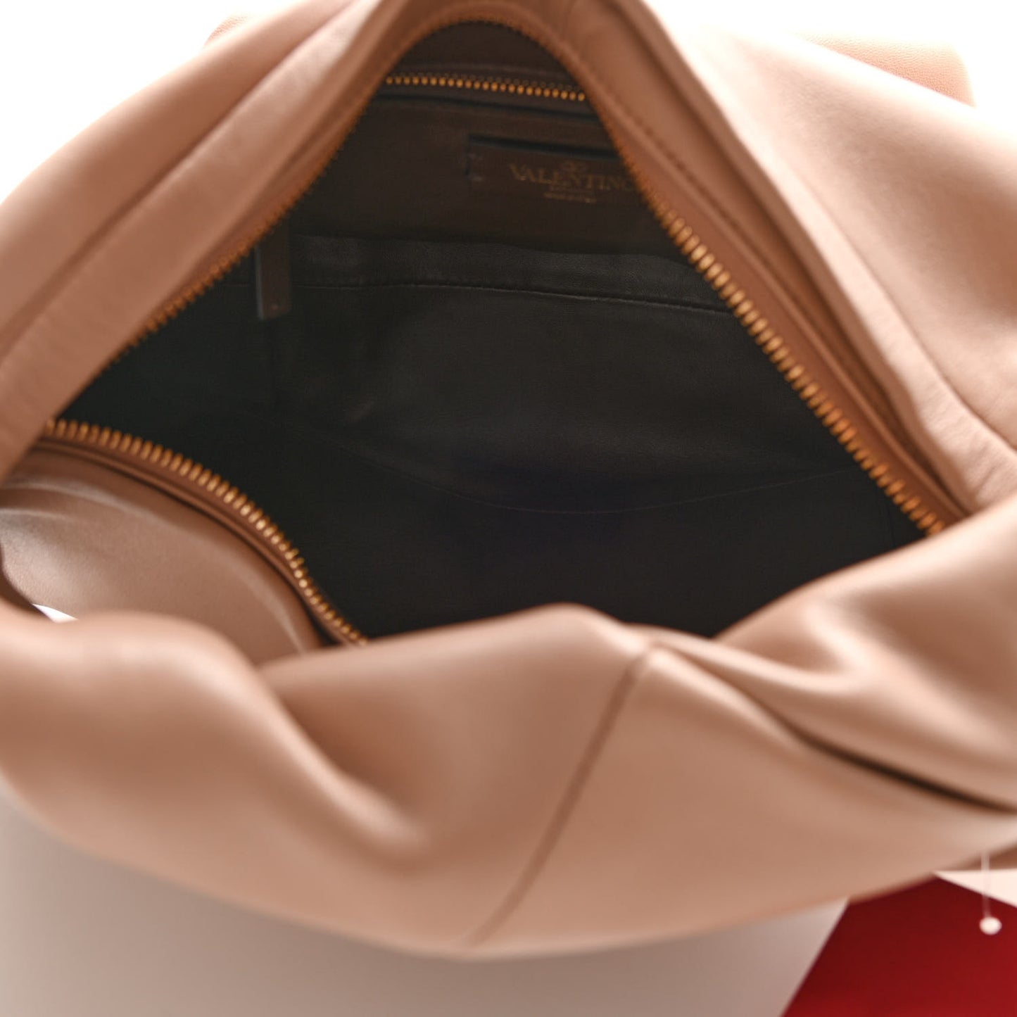 Nappa Small Roman Stud Hobo Rose Cannelle