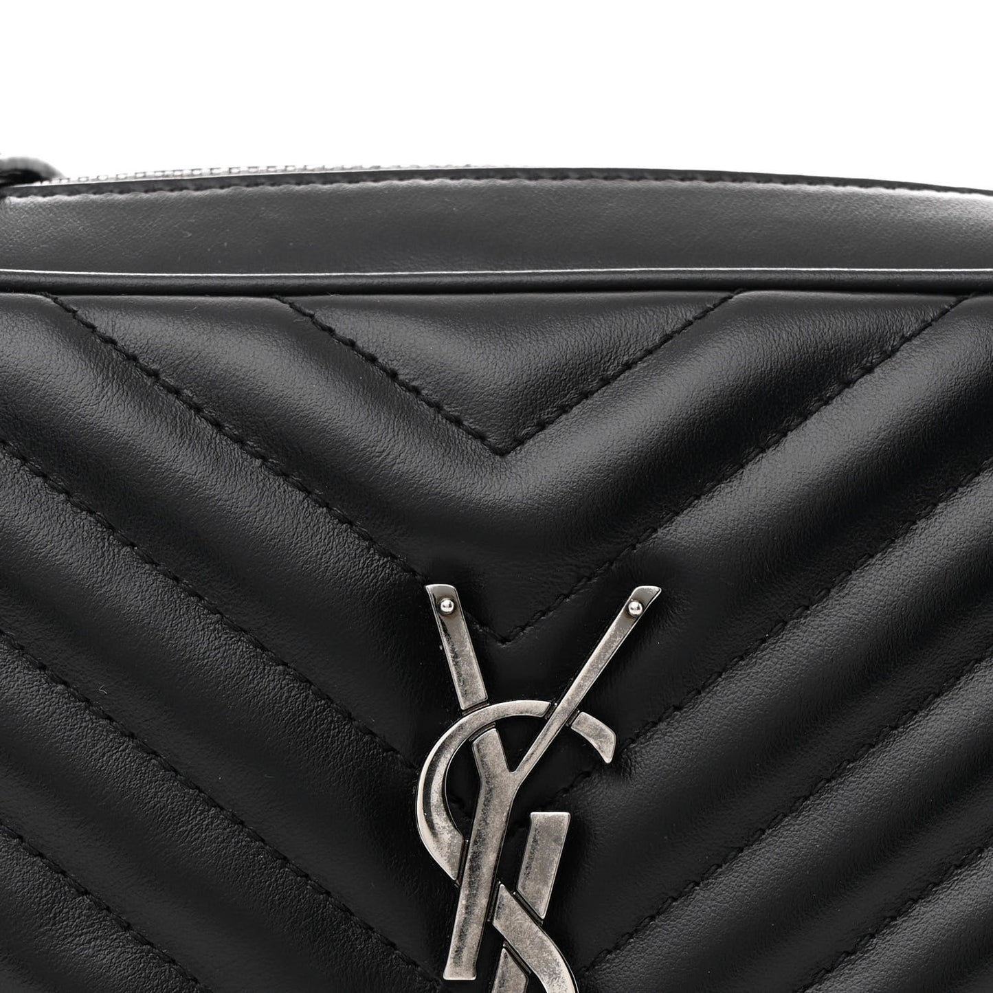 Calfskin Matelasse Monogram Lou Camera Bag Black