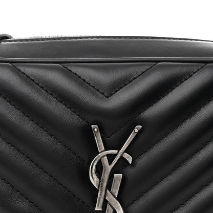 Saint Laurent Calfskin Matelasse Monogram Lou Camera Bag Black 8 of 11