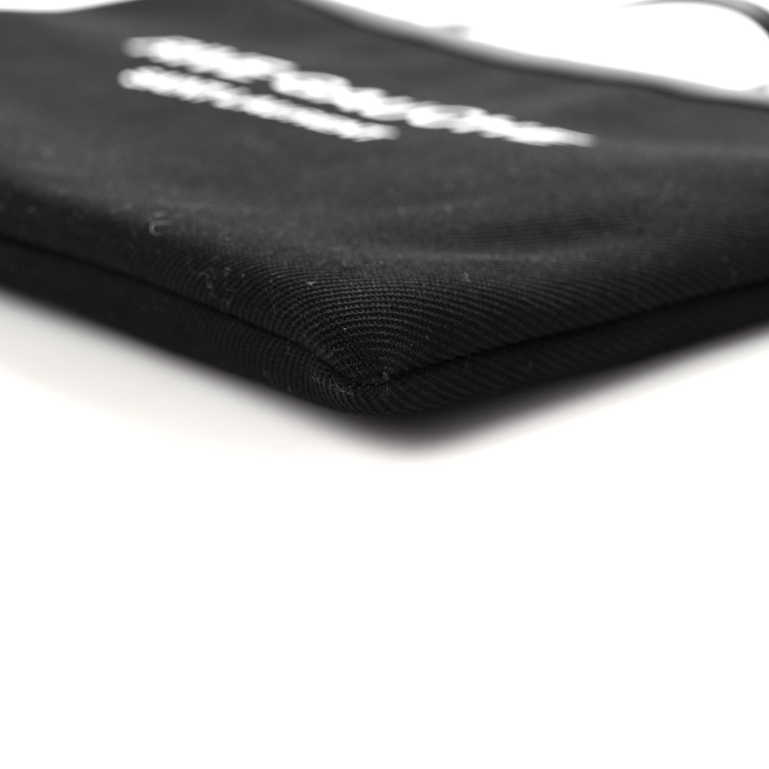 Saint Laurent Linen Canvas Rive Gouche Zipped Pouch Black 10 of 11