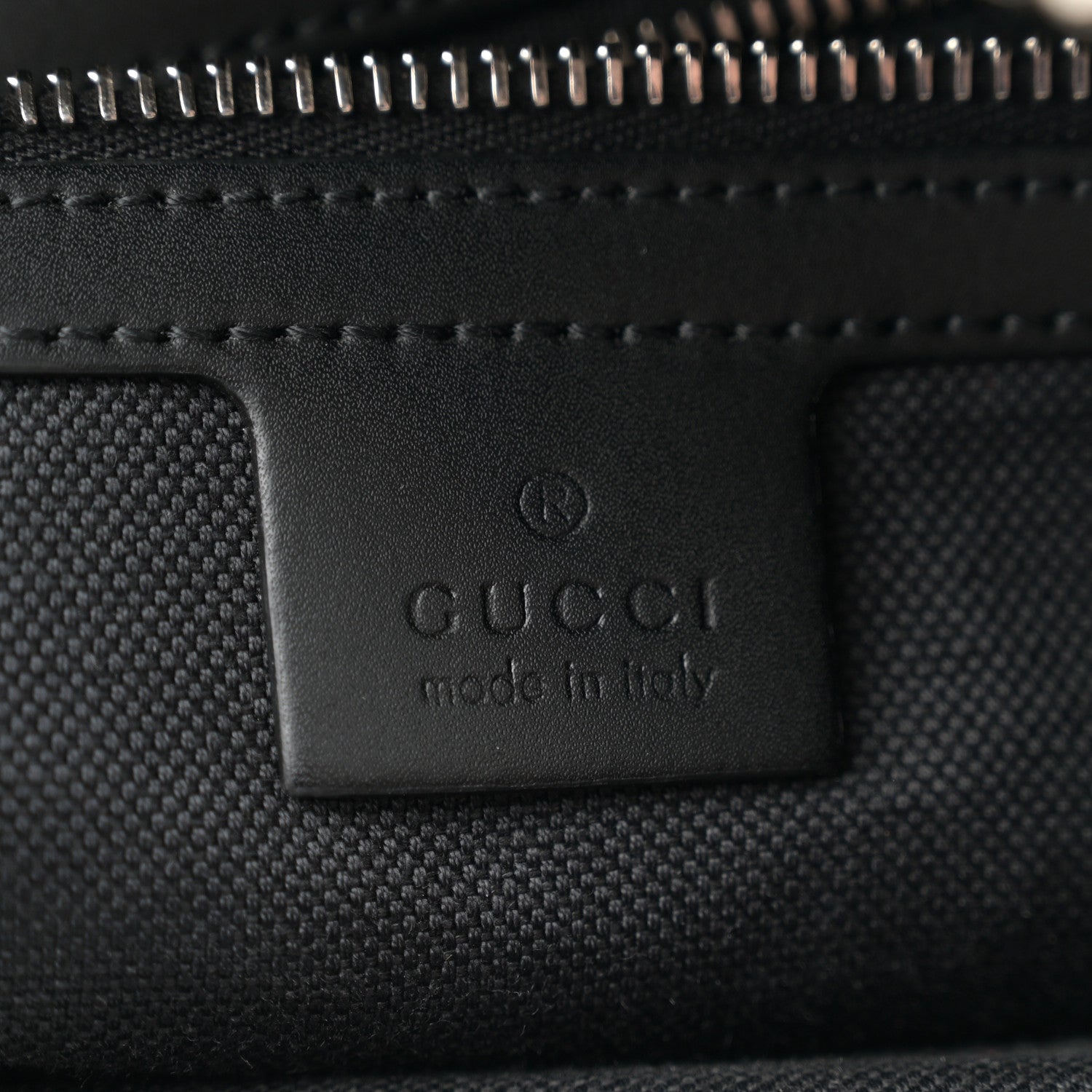 Gucci GG Supreme Monogram Appia Calfskin Web Flat Messenger Bag Black Grey 6 of 10