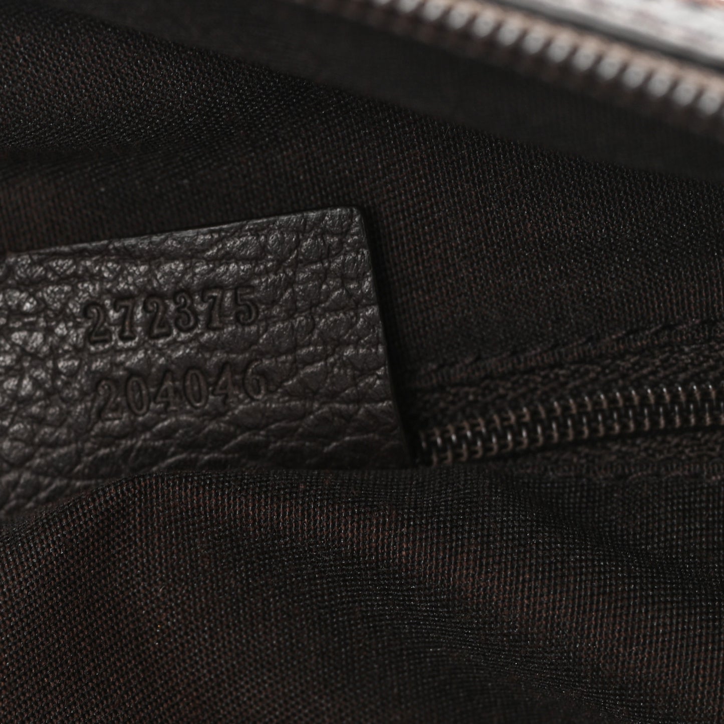 Suede Guccissima Small Boston Brown