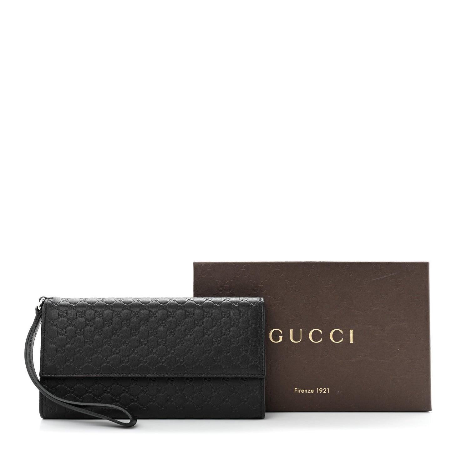 Microguccissima Travel Document Case Black