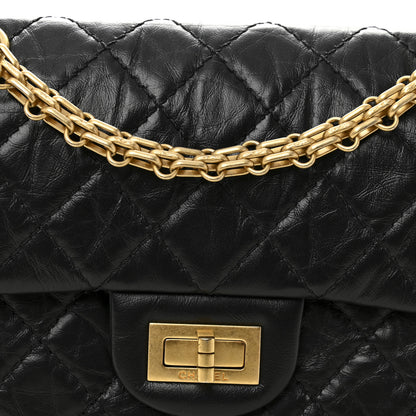 Chanel Aged Calfskin Quilted 2.55 Reissue Mini Flap Black 8 of 10