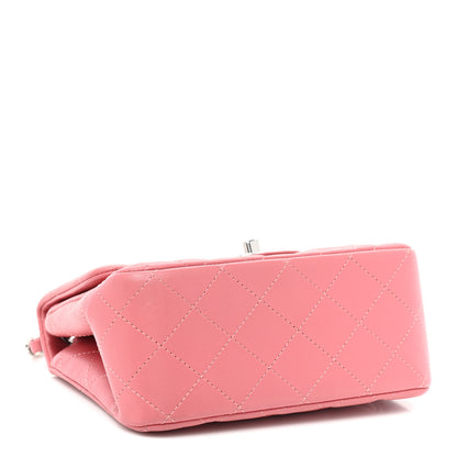 Chanel Lambskin Quilted Mini Square Flap Pink 4 of 13