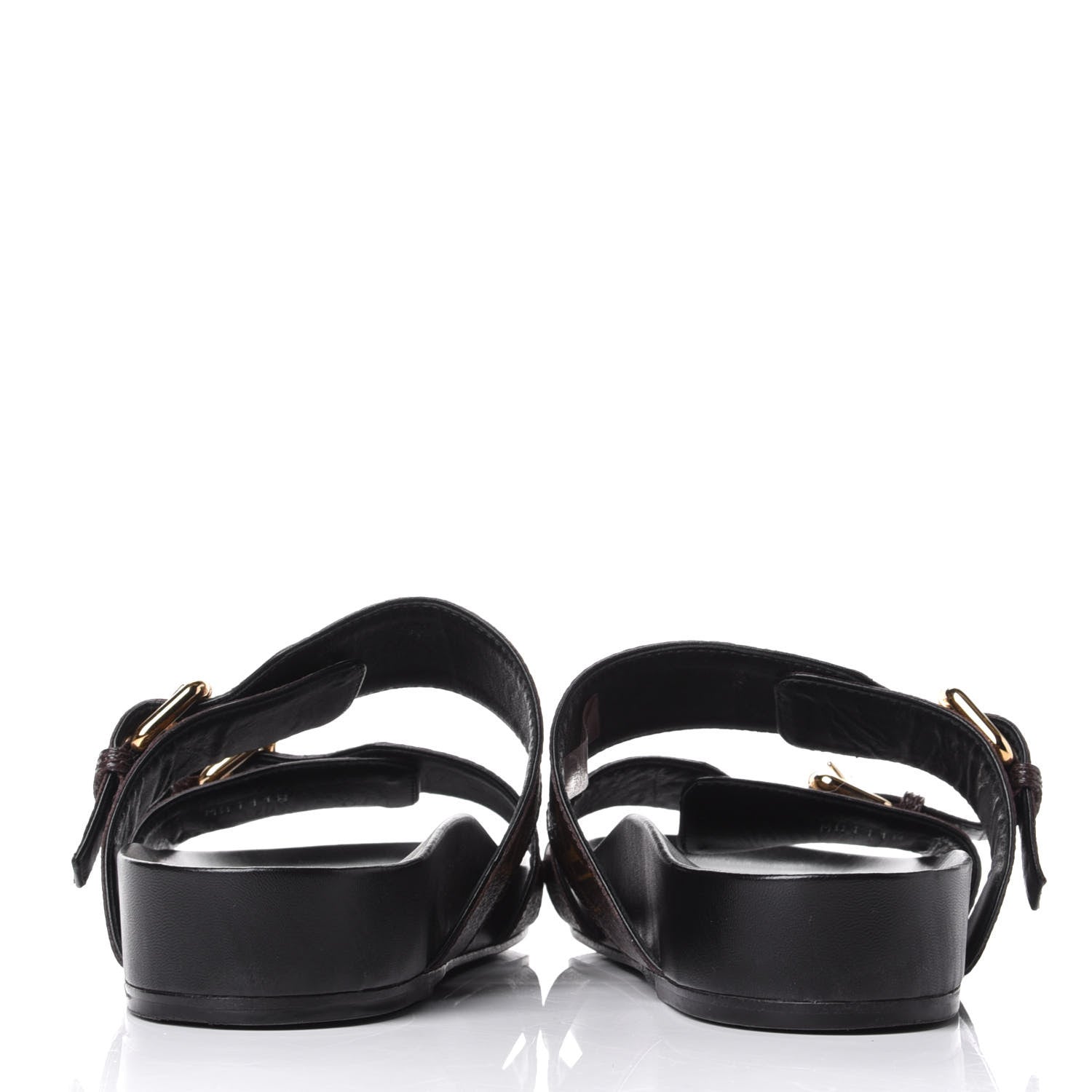 Louis Vuitton Monogram Bom Dia Mule Sandals 36 Black 6 of 10
