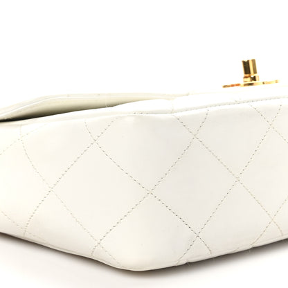 Chanel Lambskin Quilted Medium Single Flap White 10 of 11