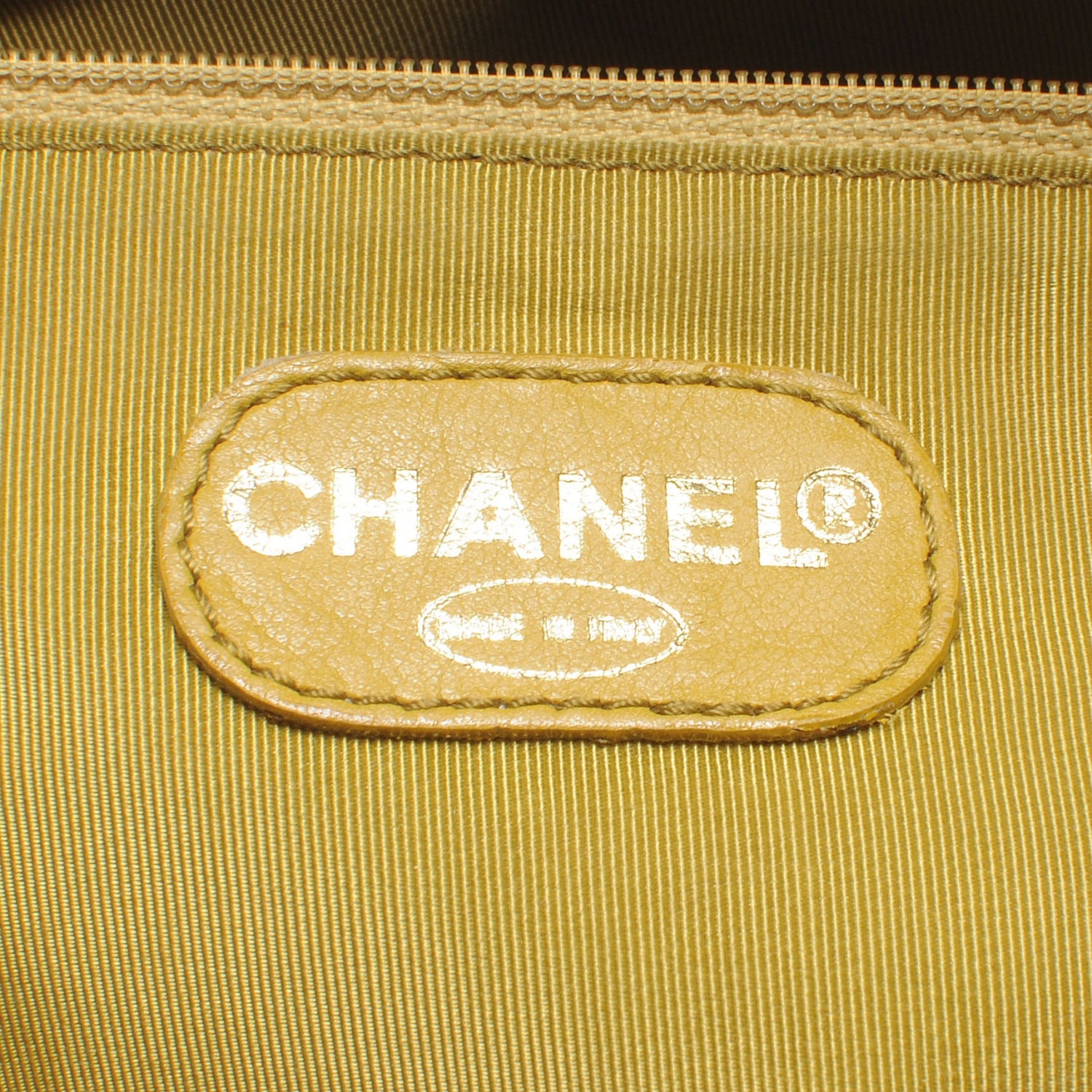 Chanel Caviar Large CC Shoulder Bag Chartreuse 6 of 7