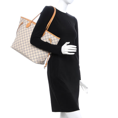 Louis Vuitton Damier Azur Neo Neverfull MM Rose Ballerine 2 of 13