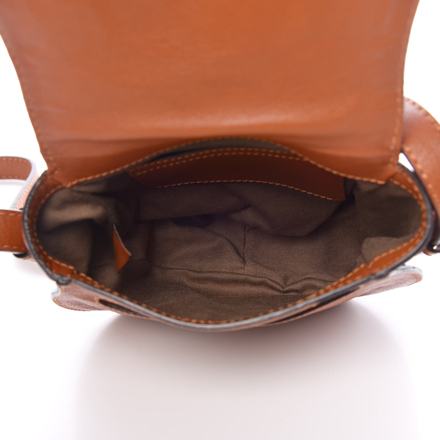 Calfskin Mini Marcie Round Crossbody Bag Tan