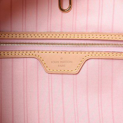 Louis Vuitton Damier Azur Delightful MM Rose Ballerine 5 of 12