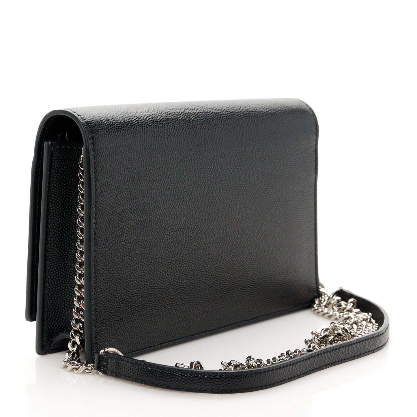 Grain De Poudre Classic Monogram Kate Tassel Chain Wallet Black