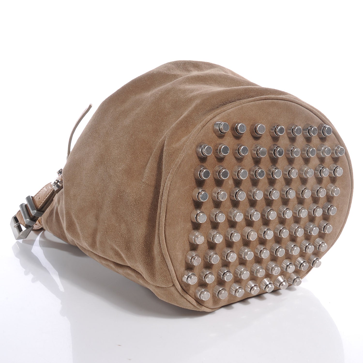 Alexander Wang Diego Suede Studded Bucket Bag Camel 4 of 7