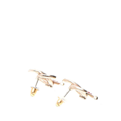 Chanel Crystal Baguette CC Earrings Gold Multicolor 3 of 6