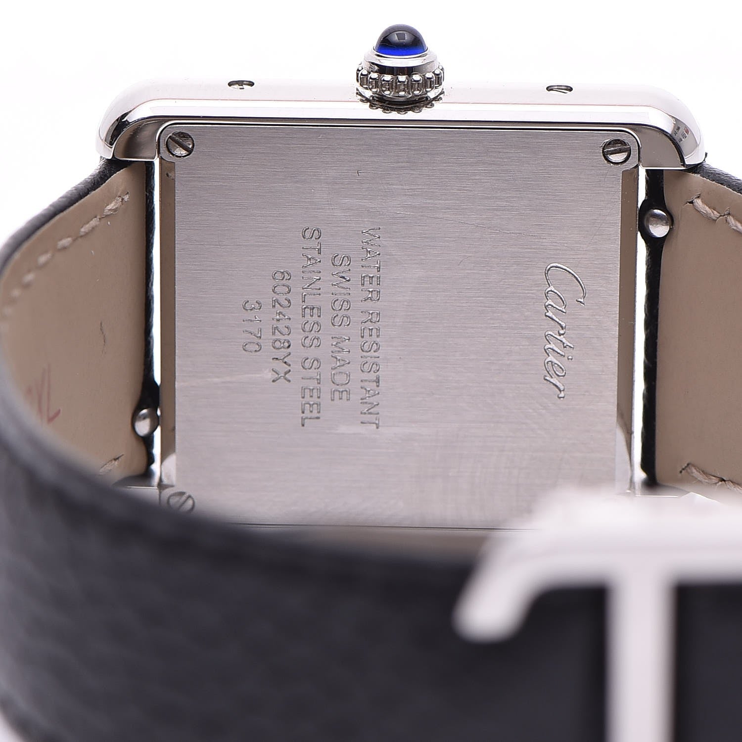 Cartier Stainless Steel Calfskin 24mm Tank Solo Quartz Watch 5 of 10
