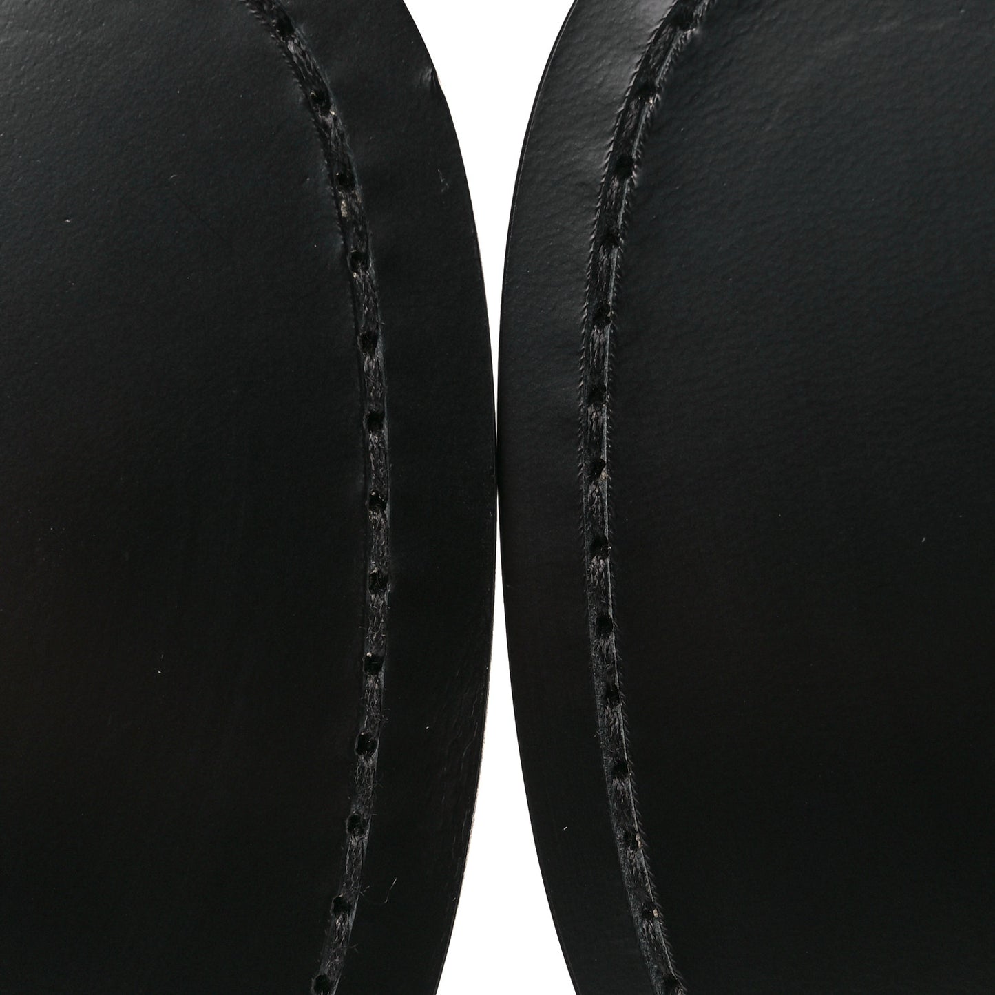 Shiny Calfskin Logo Loafers 39 Black