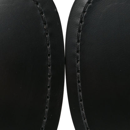 Chanel Shiny Calfskin Logo Loafers 39 Black 8 of 11