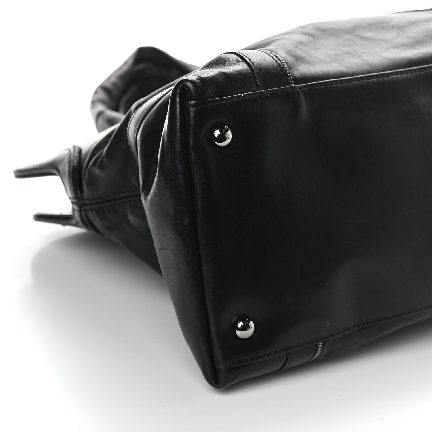 Chanel Lambskin East West Soho Shopper Black 8 of 9