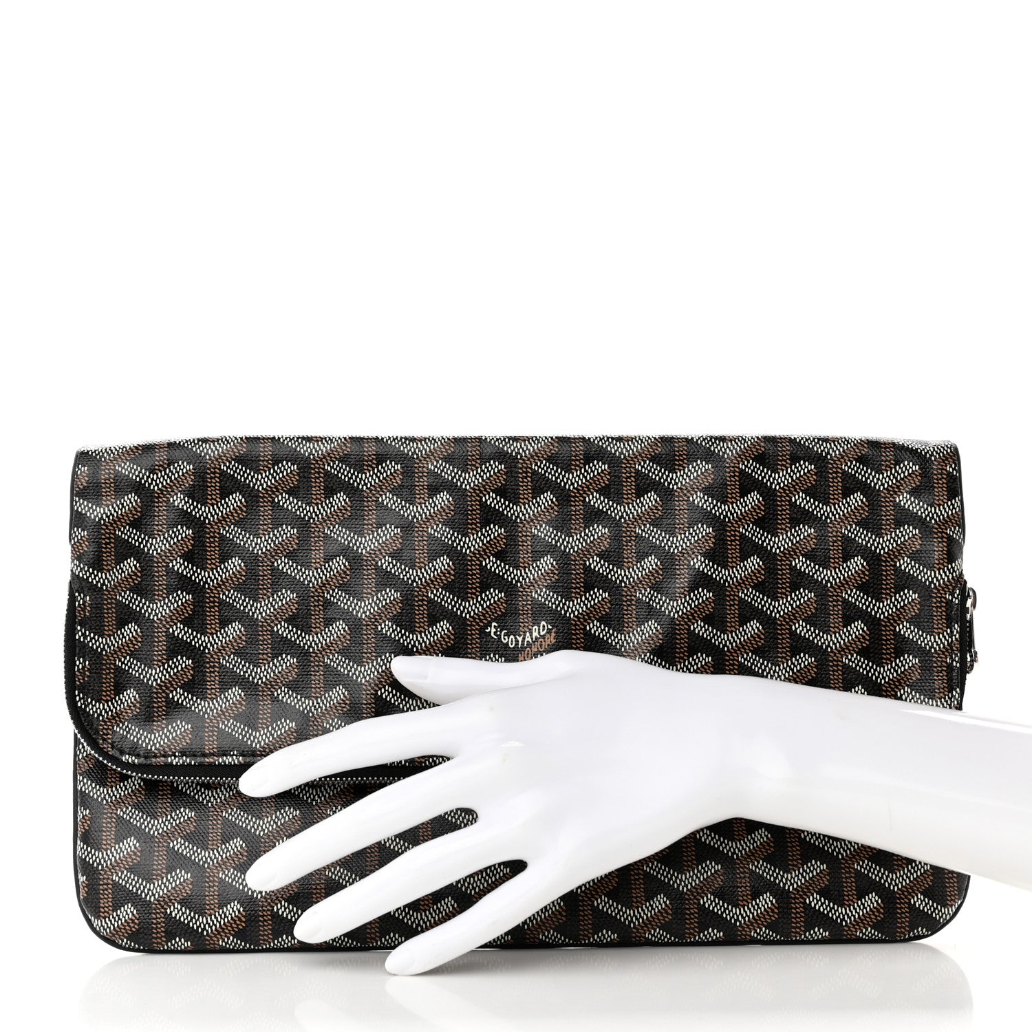 Goyard Goyardine Sainte Marie Soft Clutch Black 2 of 15