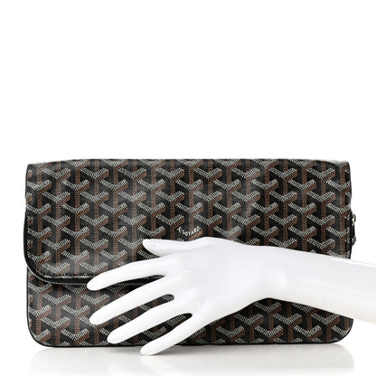 Goyard Goyardine Sainte Marie Soft Clutch Black 2 of 15