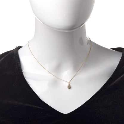 Tiffany 18K Yellow Gold Diamond Elsa Peretti Teardrop Pendant Necklace 2 of 6