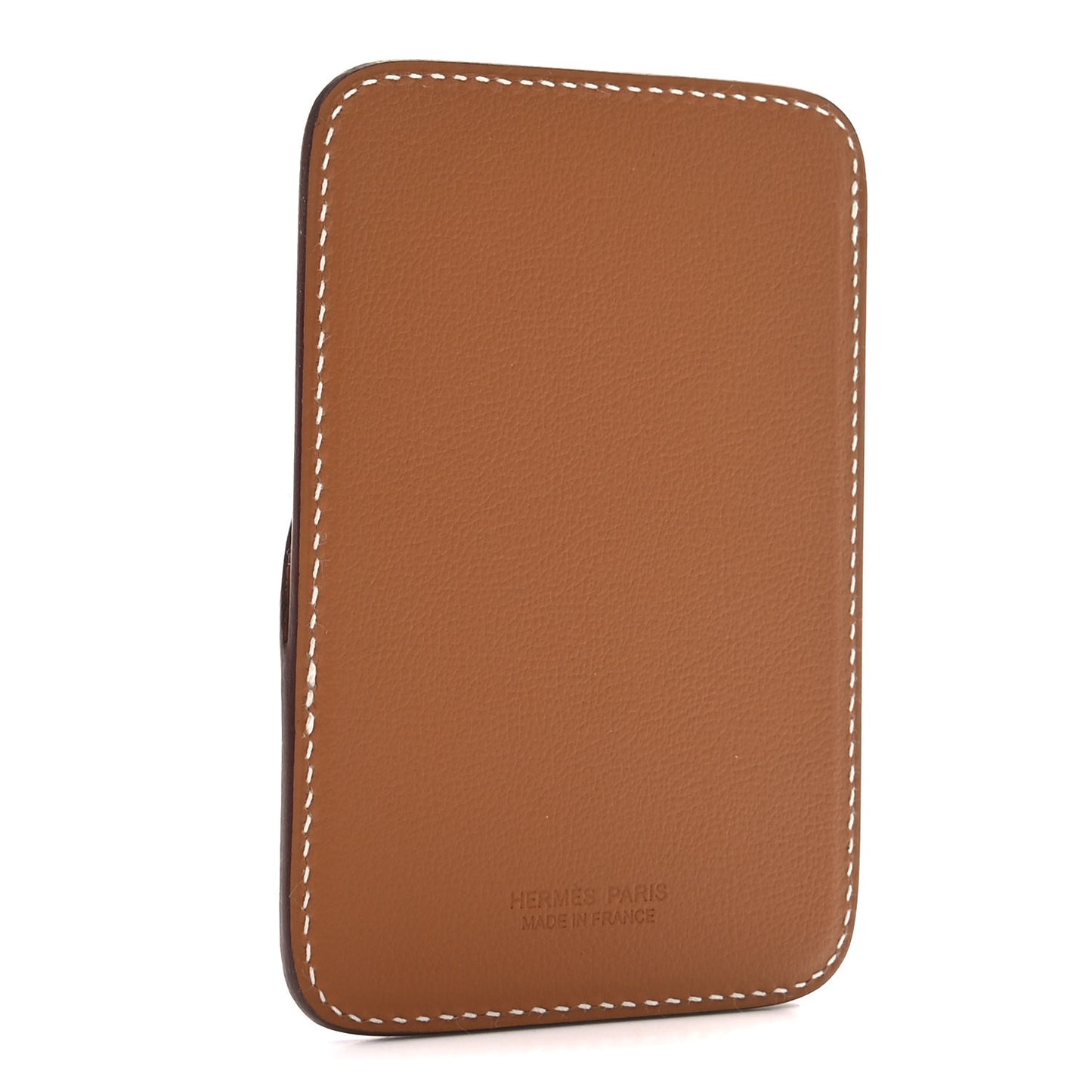 Swift Stitched Cheval MagSafe Card Holder Gold