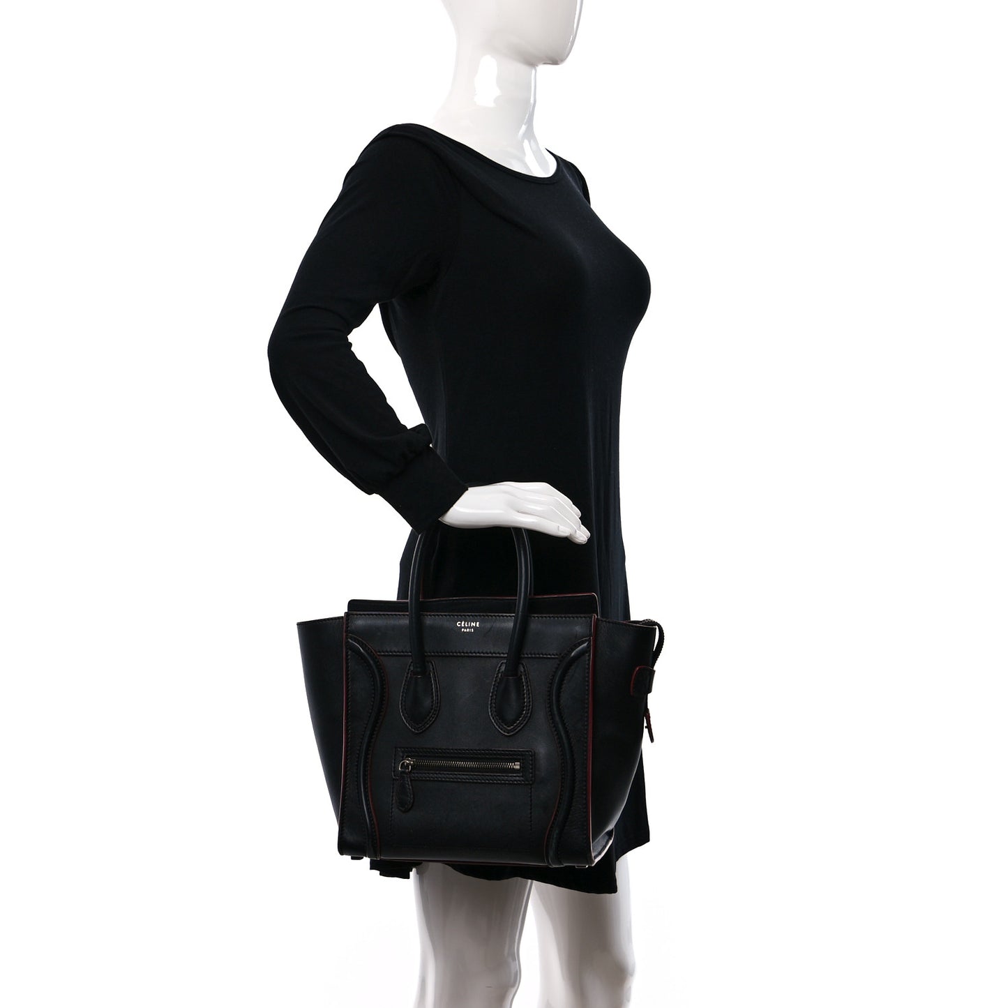 Smooth Calfskin Micro Luggage Black