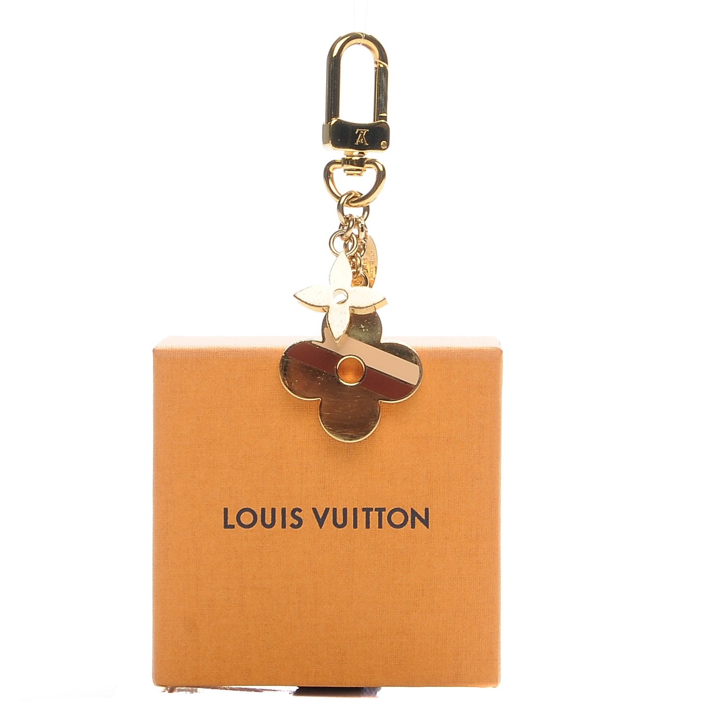 Stripes Flowers Bag Charm