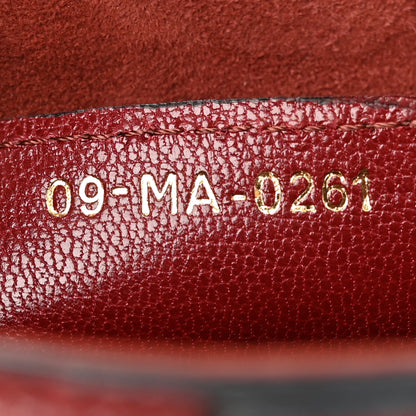 Christian Dior Shiny Goatskin Saddle Bag Dark Red 7 of 11