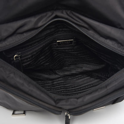 Prada Tessuto Nylon Messenger Bag Black 5 of 14