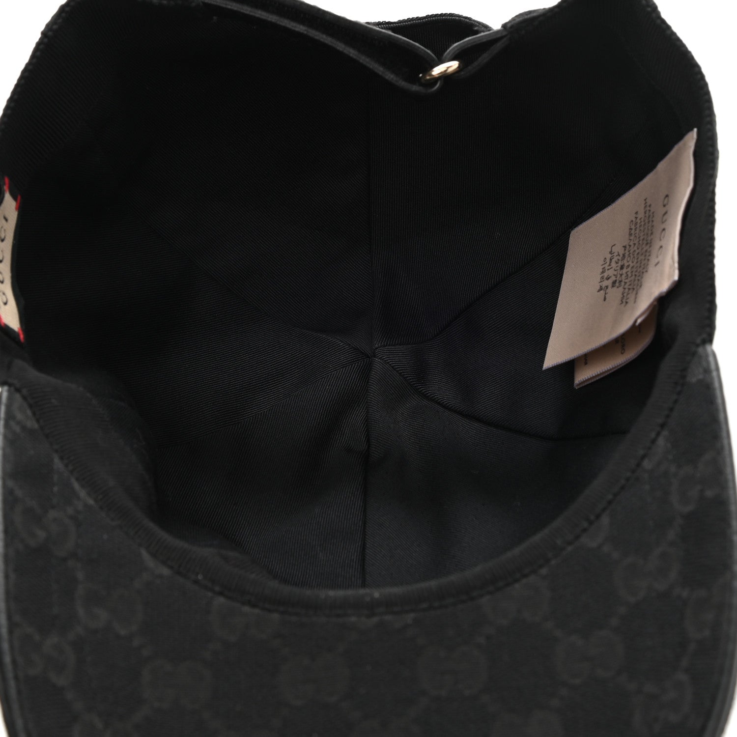 Gucci Monogram Web Baseball Hat M Black 7 of 11