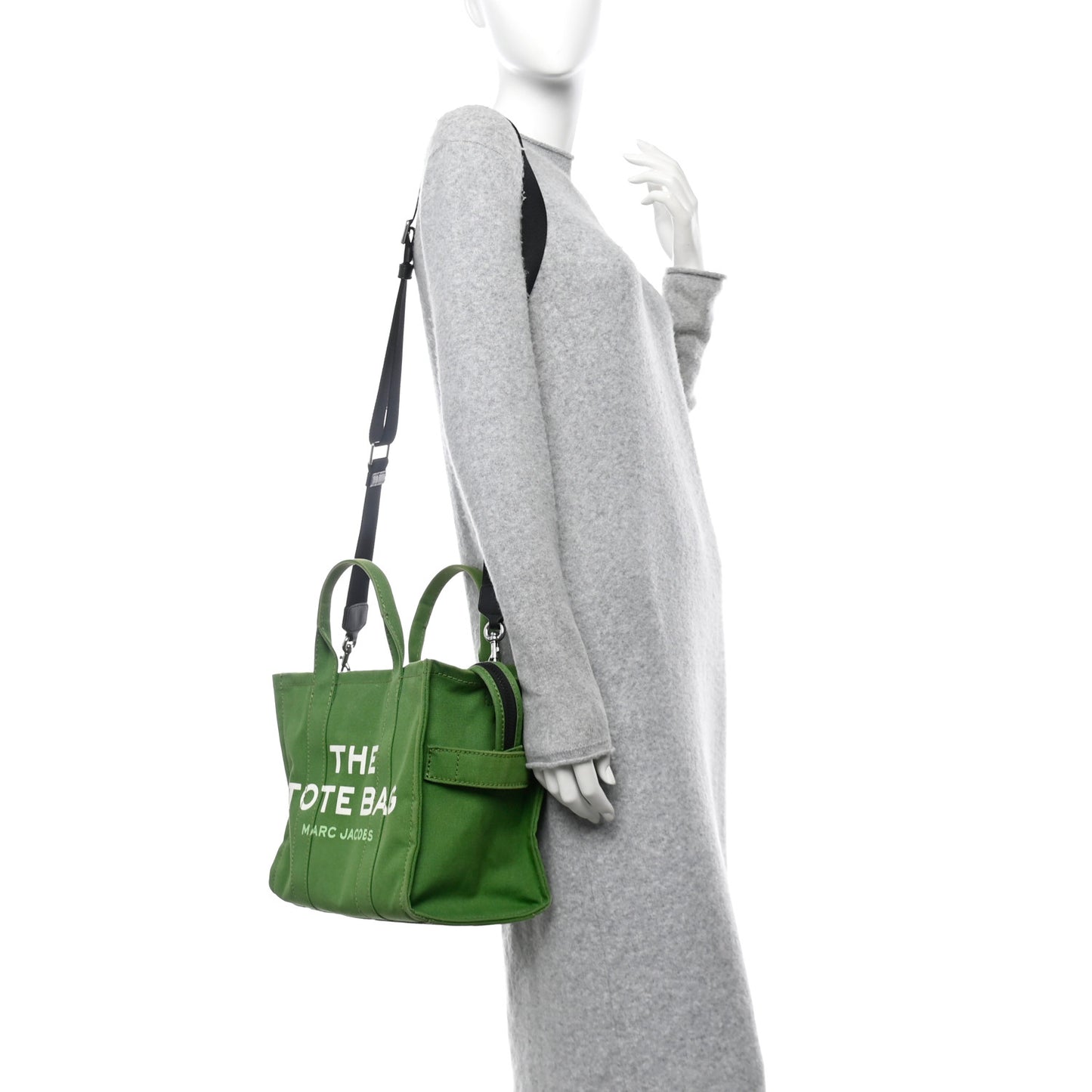 Cotton Canvas Medium The Traveler Tote Bag Aloe