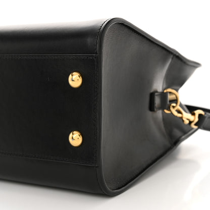 Saint Laurent Calfskin Monogram Baby Cabas Black 10 of 11