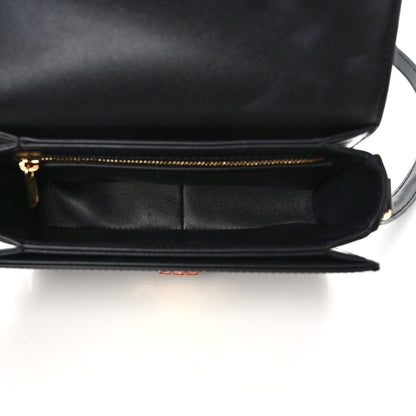 Celine Shiny Calfskin Teen Triomphe Black 5 of 9
