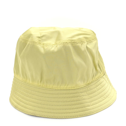 Prada Re-Nylon Metal Triangle Logo Mens Bucket Hat M Giallo 5 of 8